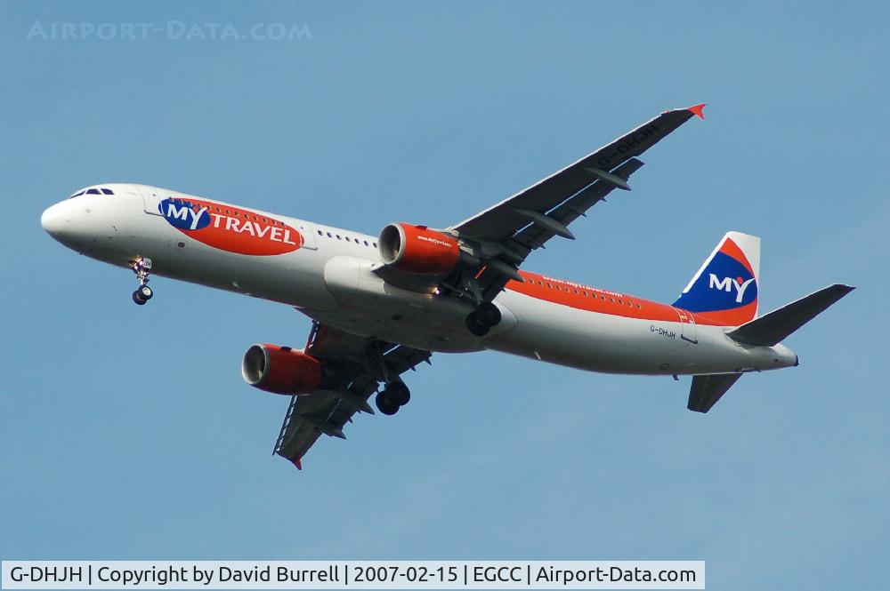 G-DHJH, 2000 Airbus A321-211 C/N 1238, My Travel - Landing