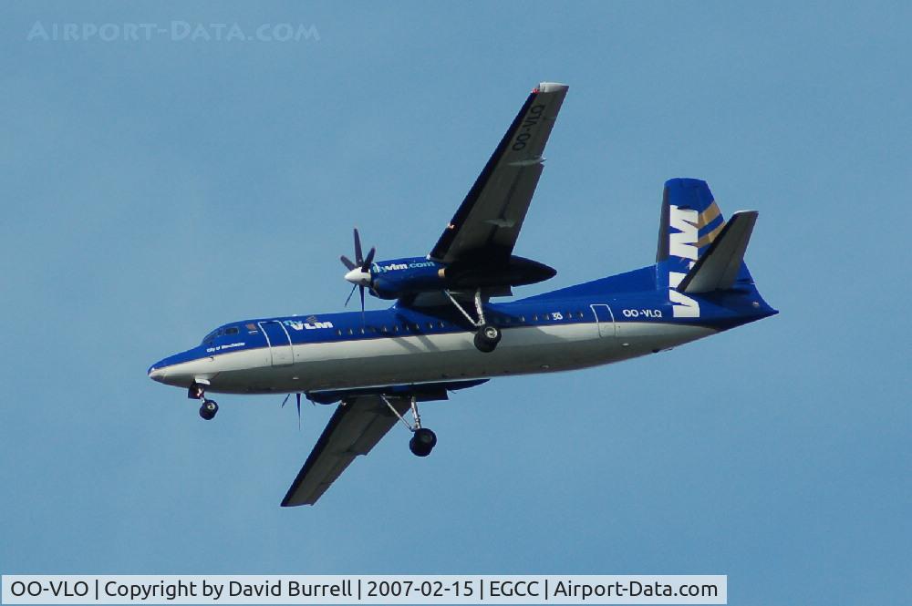 OO-VLO, 1988 Fokker 50 C/N 20127, VLM Airlines - Landing