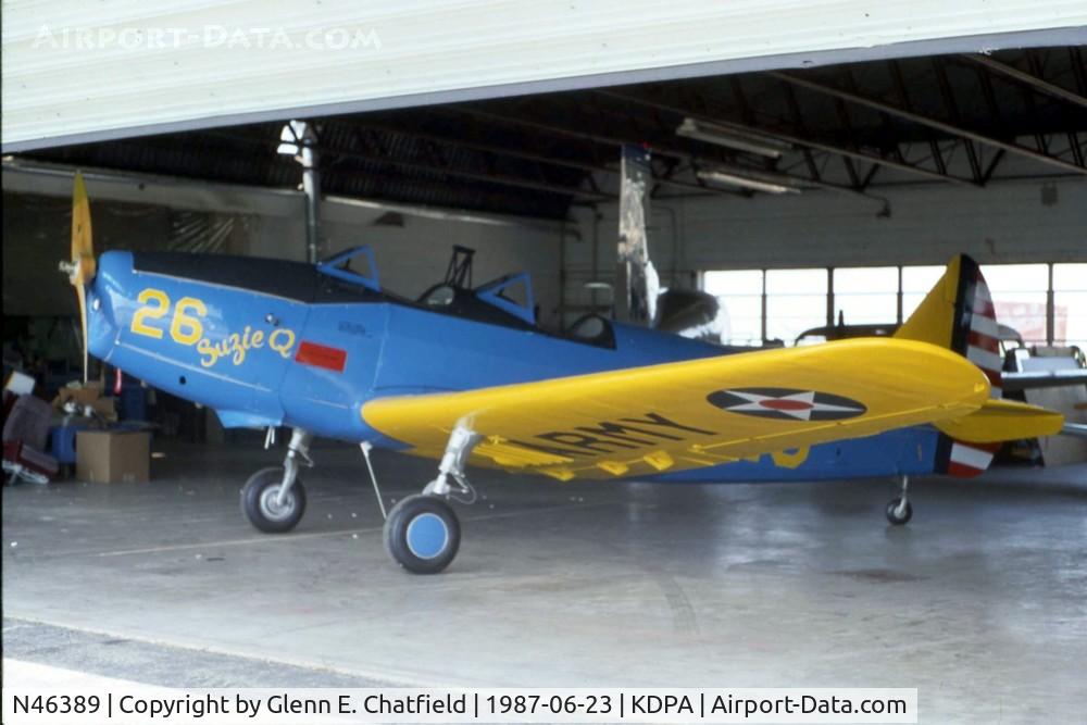 N46389, 1943 Fairchild M-62A-3 Cornell II C/N T43-5311, In Cameron Aircraft Interiors hangar
