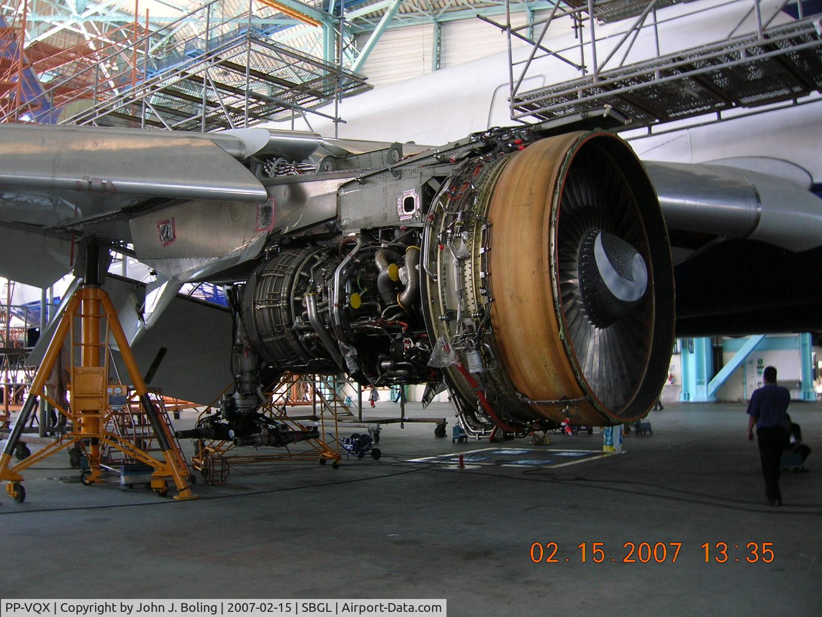 PP-VQX, 1996 McDonnell Douglas MD-11F C/N 48769, GE CF-6 Engine on MD-11, VEM Hangar, Rio de Janeiro