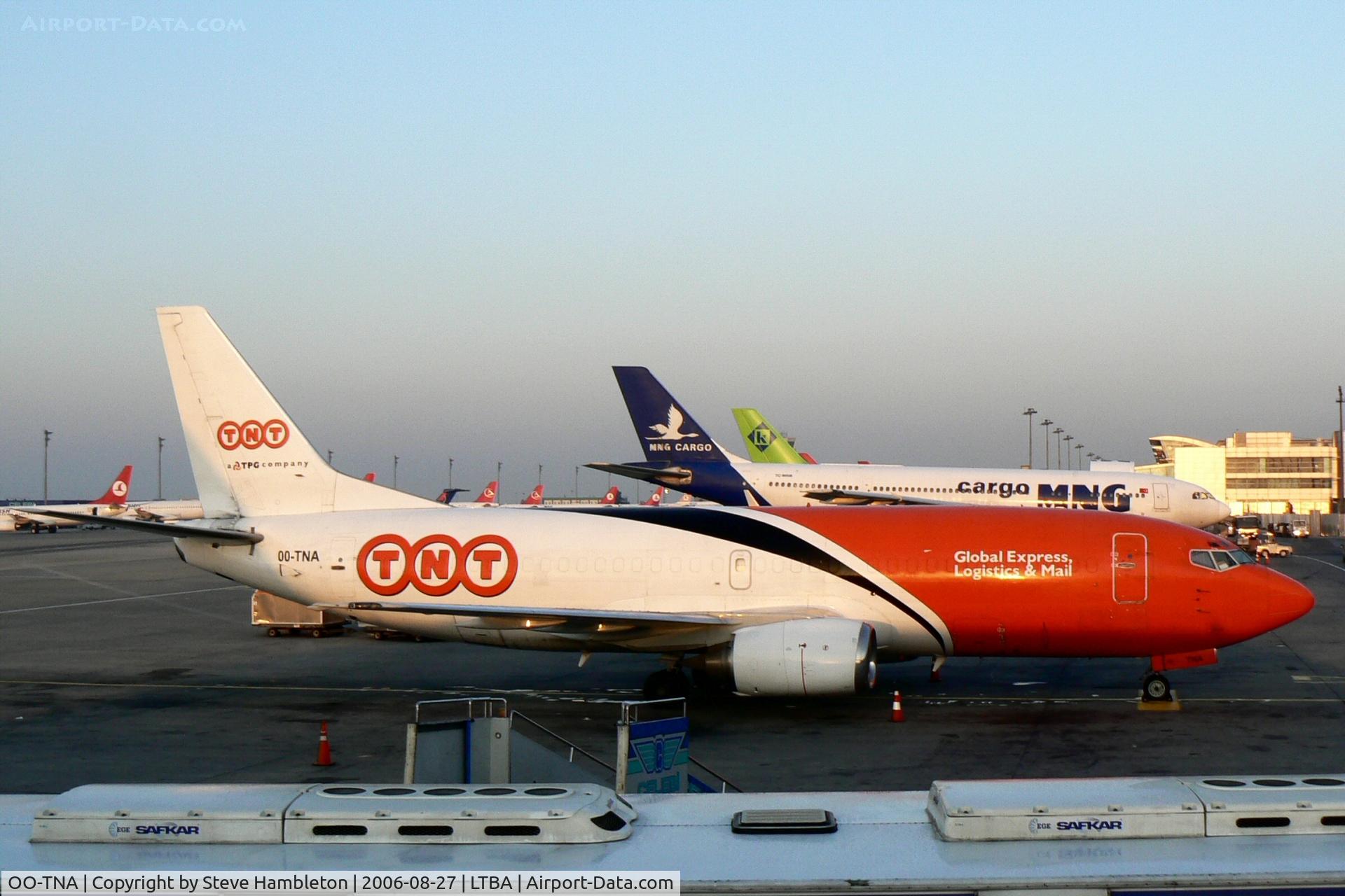 OO-TNA, 1986 Boeing 737-3T0F C/N 23569, In the early morning light at Istanbul Ataturk
