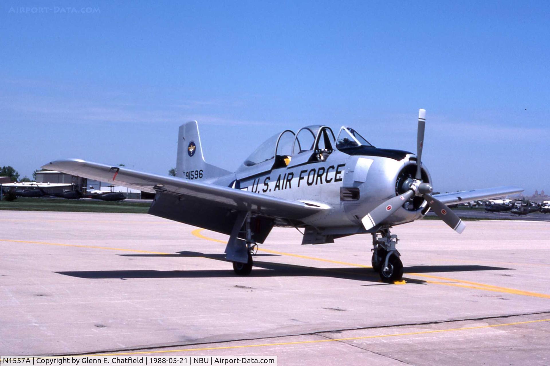 N1557A, 1949 North American T-28A Trojan C/N 1300DM, T-28A 49-1557 at the open house
