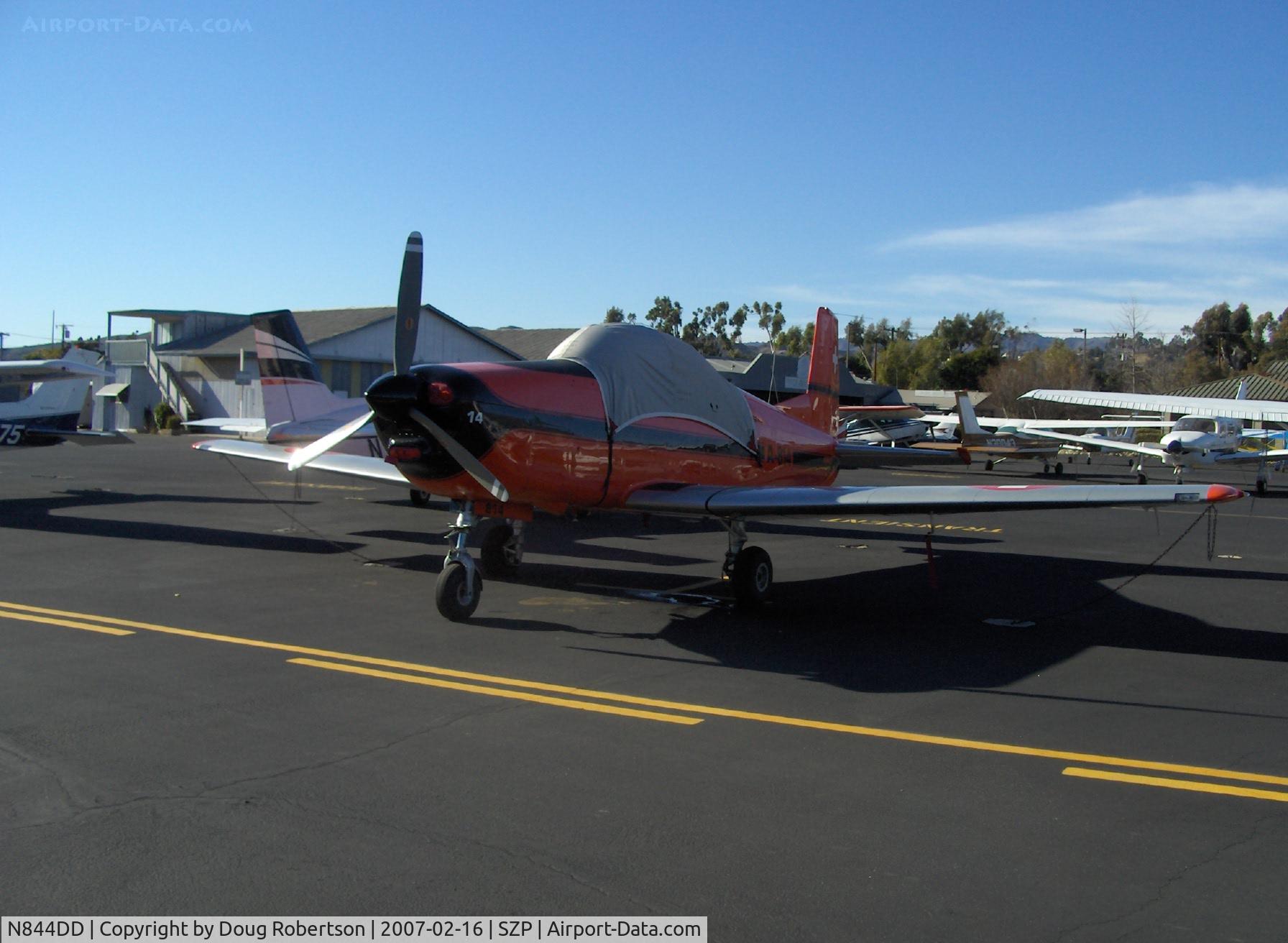 N844DD, 1958 Pilatus P-3 MK II C/N 452-1, Pilatus P.3-05 Swiss Air Force Intermediate Trainer, Lycoming GO-435-C&D 260 Hp