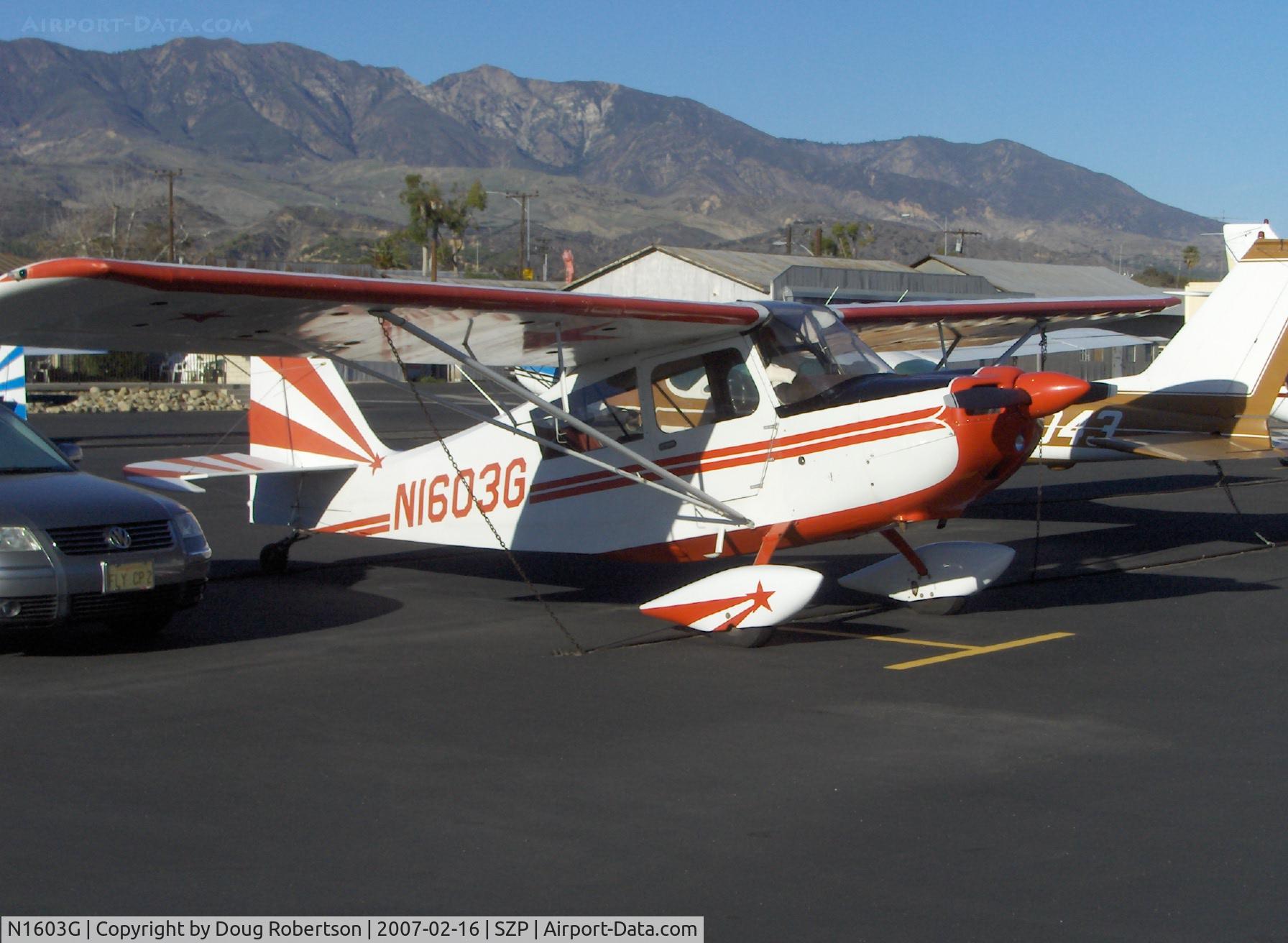 N1603G, 1968 Champion 7ECA Citabria C/N 609, 1968 Champion 7ECA CITABRIA, Lycoming O-235 115 Hp