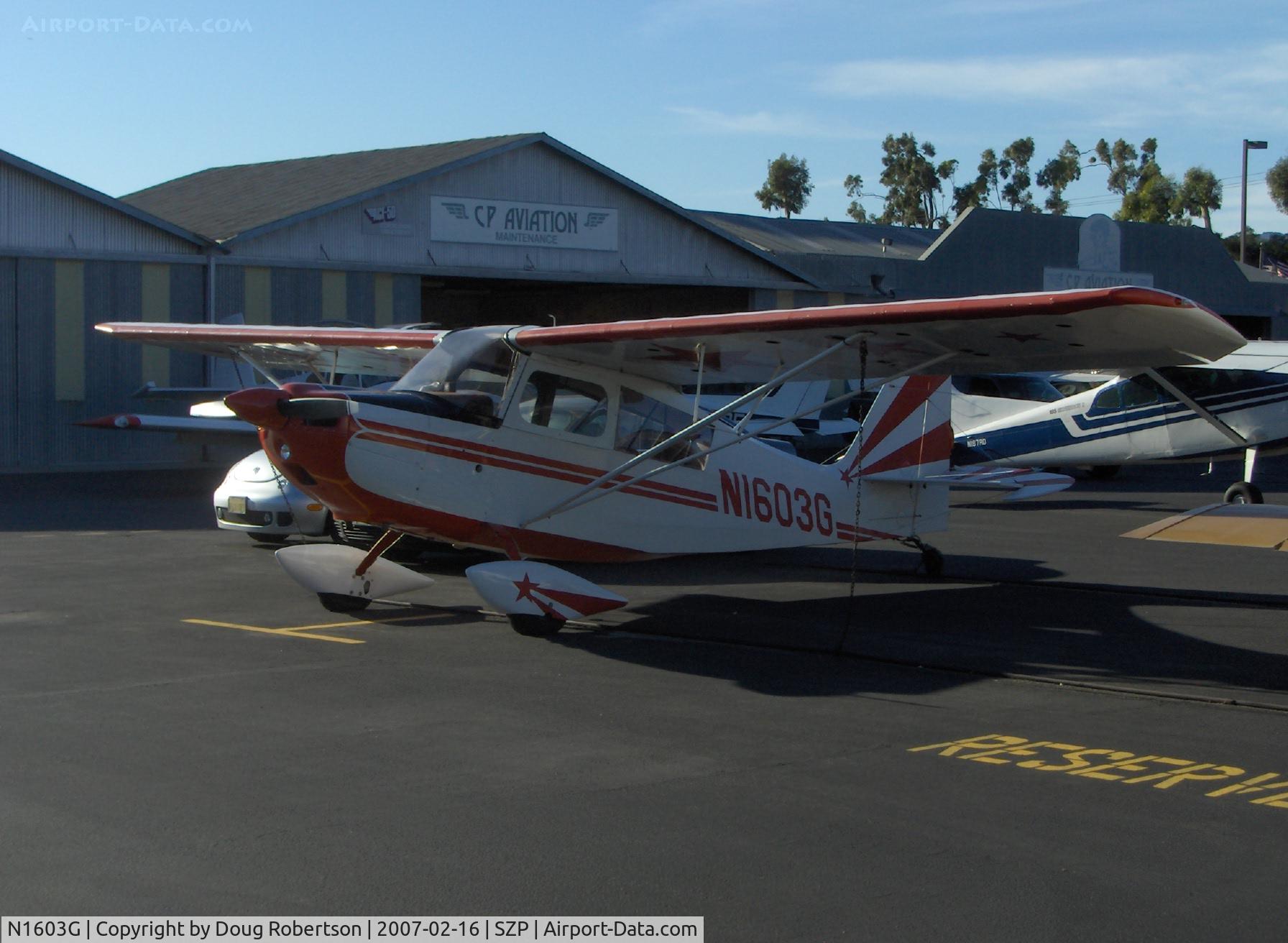 N1603G, 1968 Champion 7ECA Citabria C/N 609, 1968 Champion 7ECA CITABRIA, Lycoming O-235 115 Hp