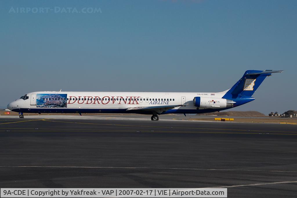 9A-CDE, 1981 McDonnell Douglas MD-82 (DC-9-82) C/N 48066, Dubrovnik Airline MD80