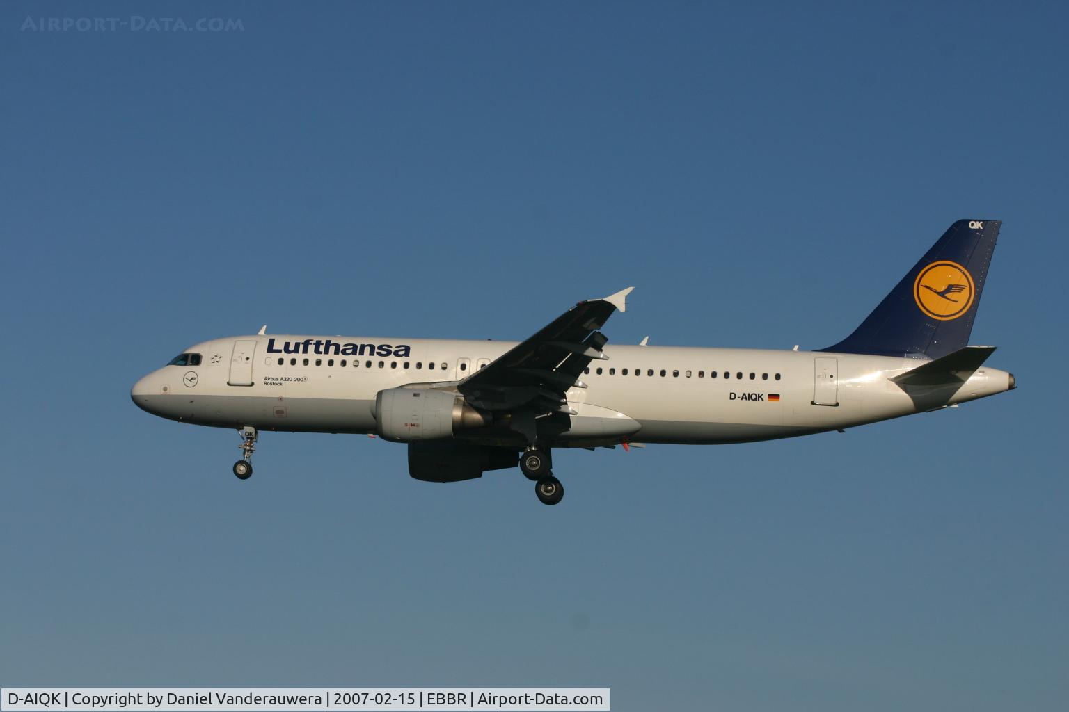 D-AIQK, 1991 Airbus A320-211 C/N 0218, arrival of ROSTOCK - flight LH4572 from FRA
