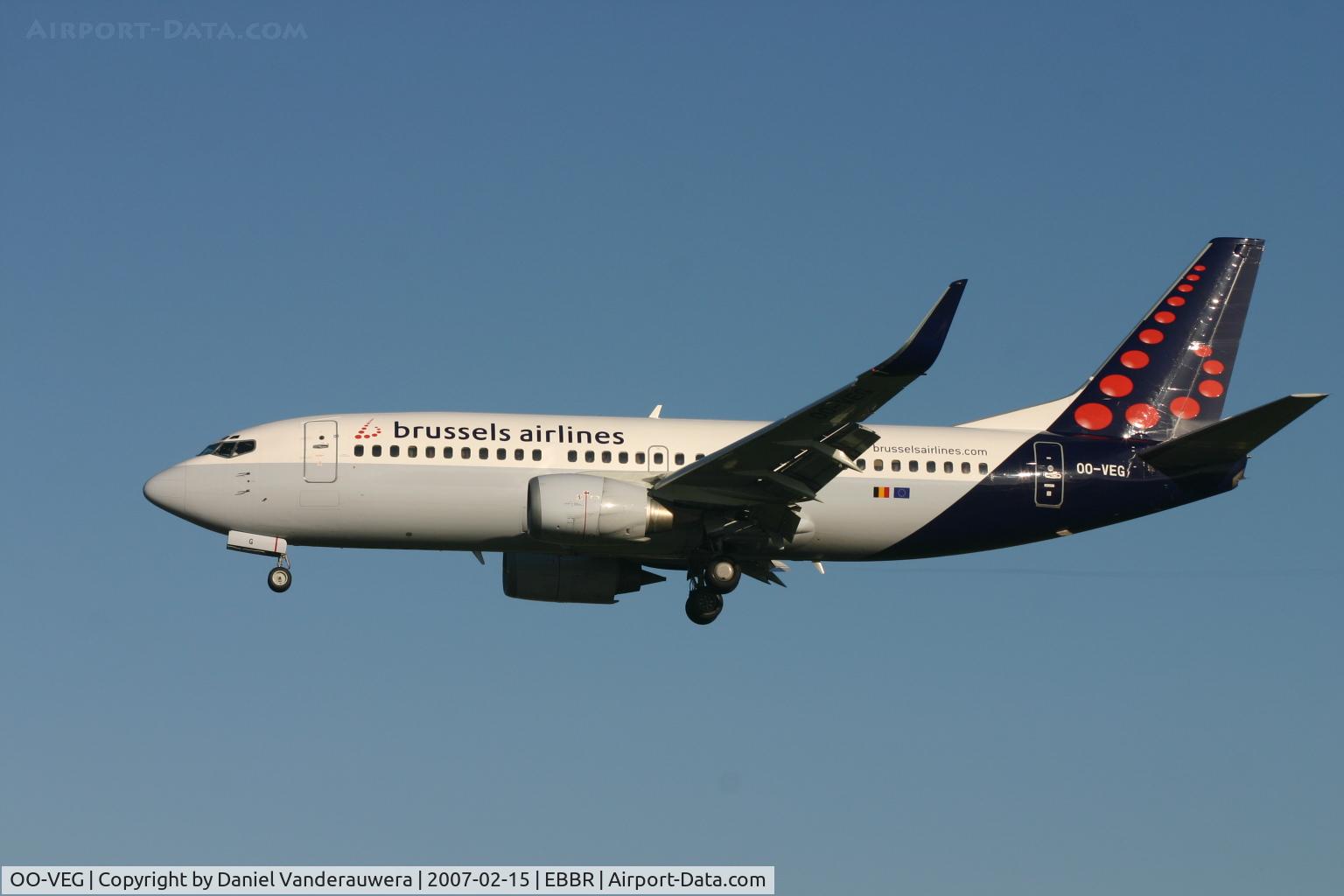 OO-VEG, 1998 Boeing 737-36N C/N 28568, arrival of flight TV131 with new Brussels Airlines delivery