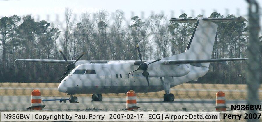 N986BW, 1986 De Havilland Canada DHC-8-100 Dash 8 C/N 086, Sure, she looks like she is alone
