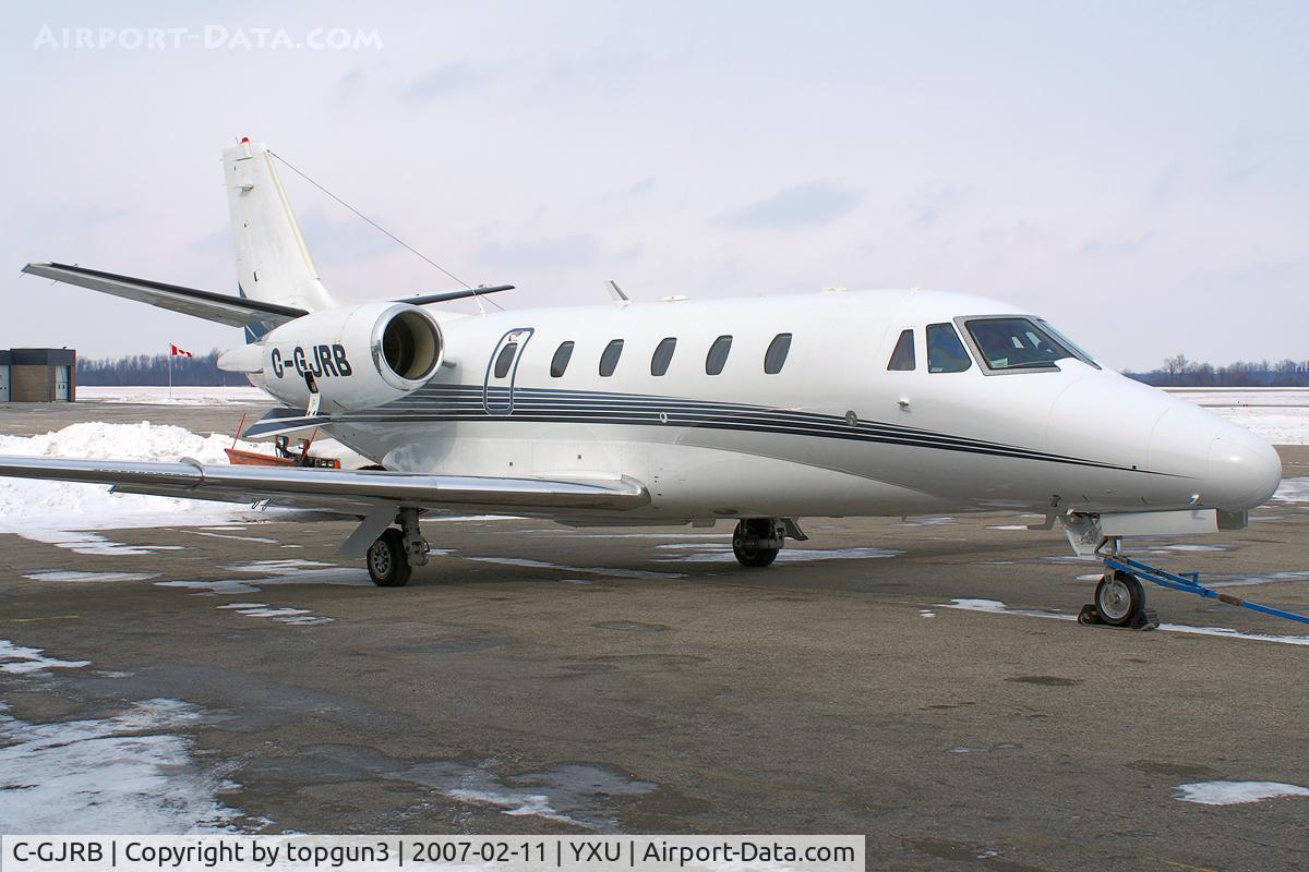 C-GJRB, 1999 Cessna 560 XL Citation Excel C/N 560-5026, Parked at ESSO ramp.