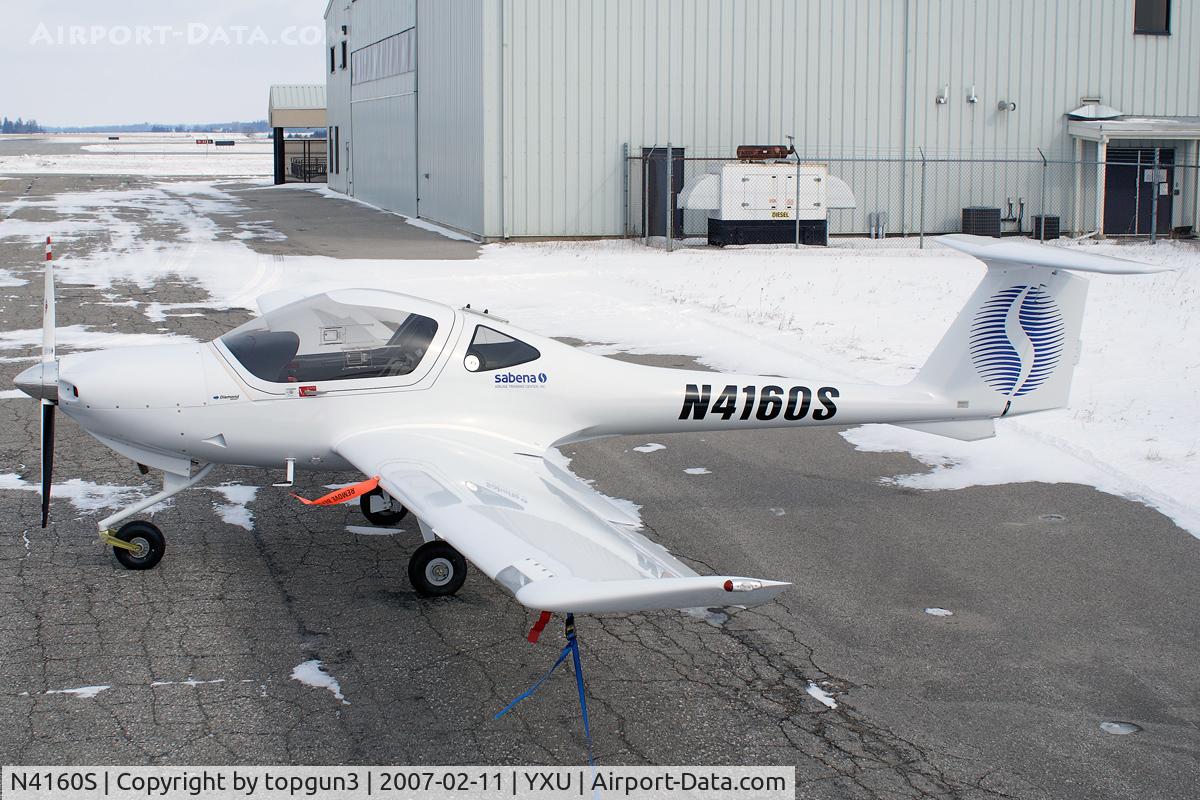 N4160S, 2007 Diamond DA-20C-1 Eclipse C/N C0415, Parked in front of Diamond Flight Centre