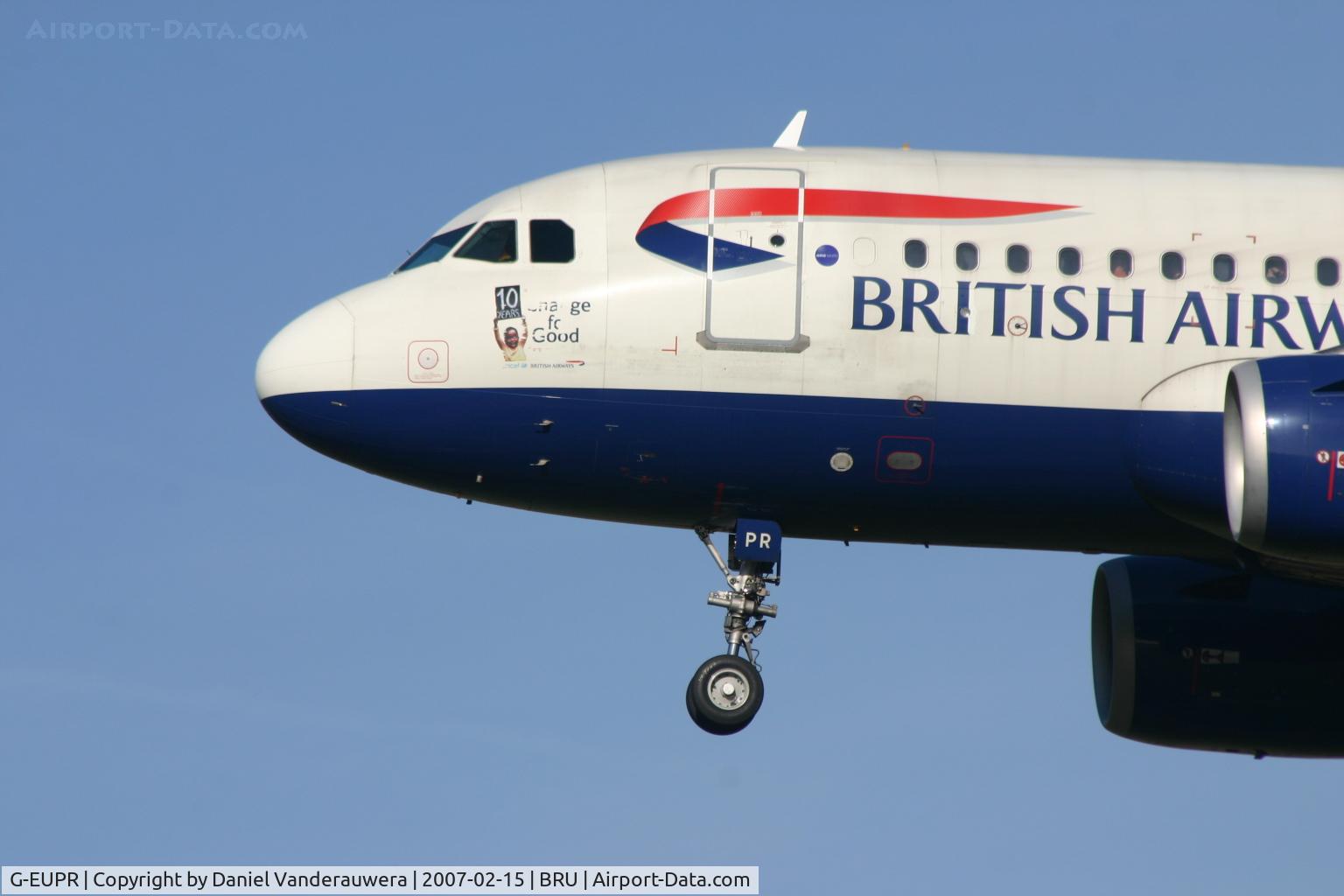 G-EUPR, 2000 Airbus A319-131 C/N 1329, flight BA402 from LHR