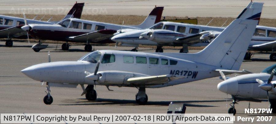N817PW, 1980 Cessna 402C C/N 402C0353, Just one of the numerous twins lining the apron