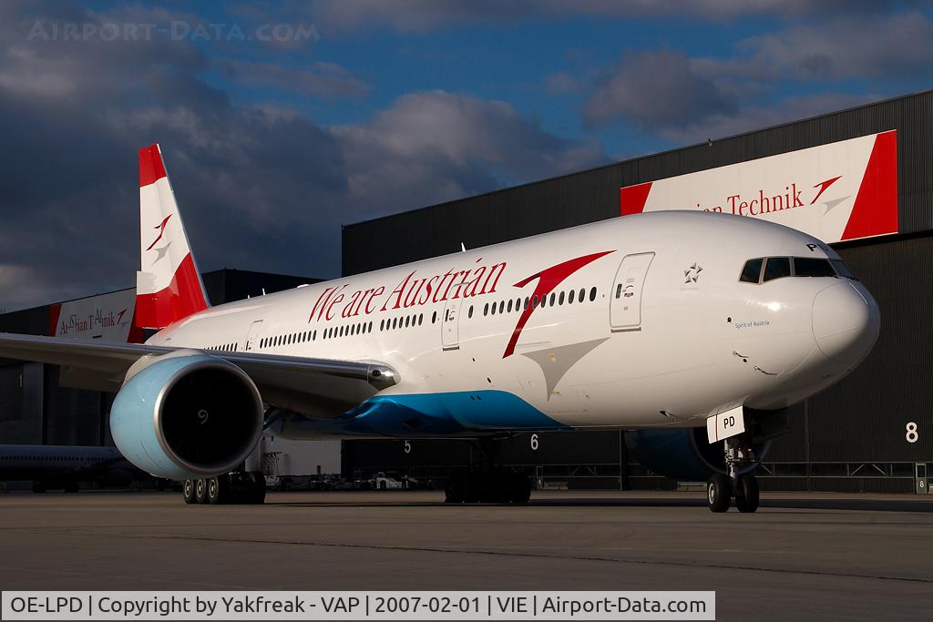 OE-LPD, 2006 Boeing 777-2Z9/ER C/N 35960, Austrian Airlines Boeing 777-200