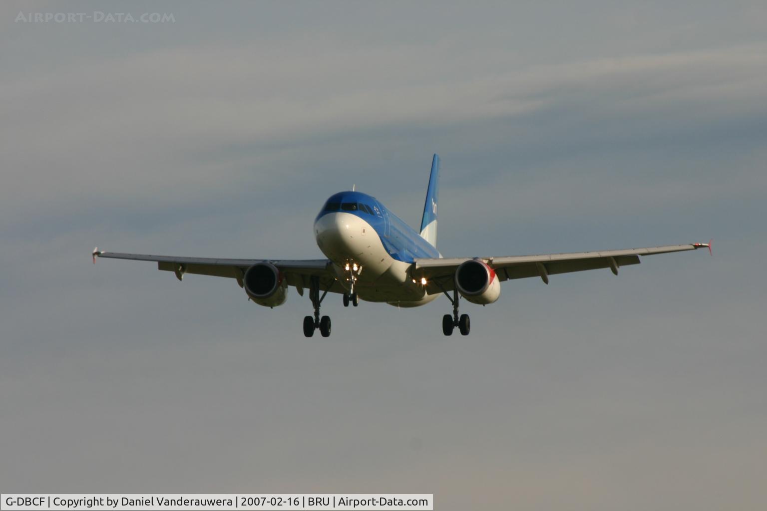 G-DBCF, 2005 Airbus A319-131 C/N 2466, arrival of flight BD145 from LHR