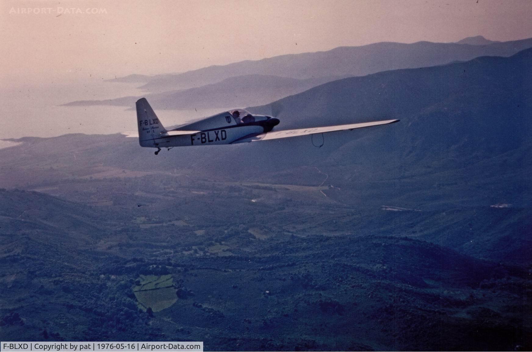 F-BLXD, Alpavia Fournier RF-3 C/N 12, Fournier RF3 over Corsica (pilot Georges CALEN)