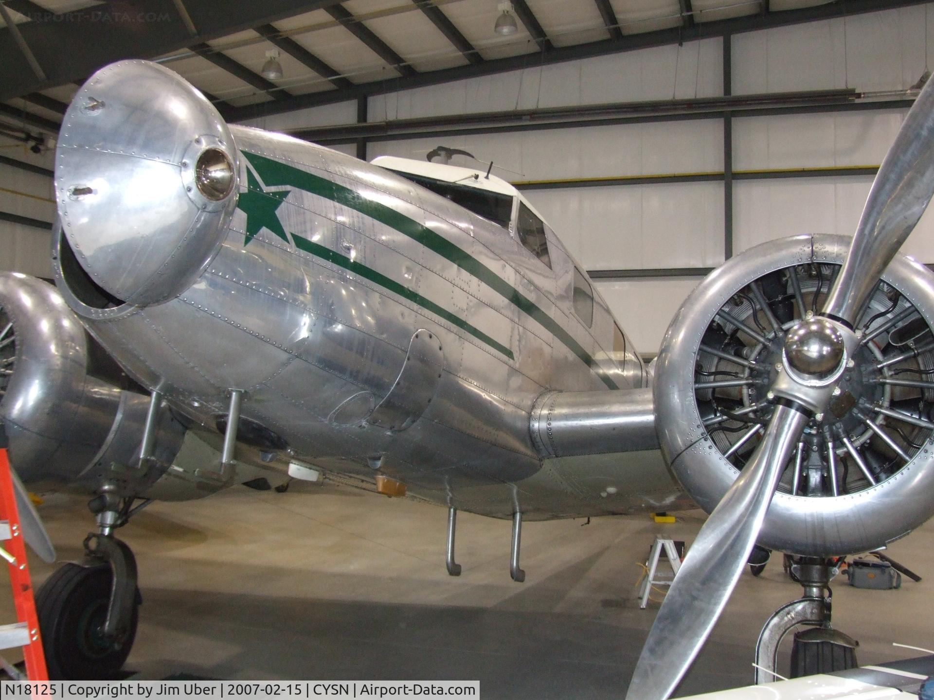 N18125, 1937 Lockheed 12A Electra Junior C/N 1222, Nice Lockheed 12A, awaiting restoration