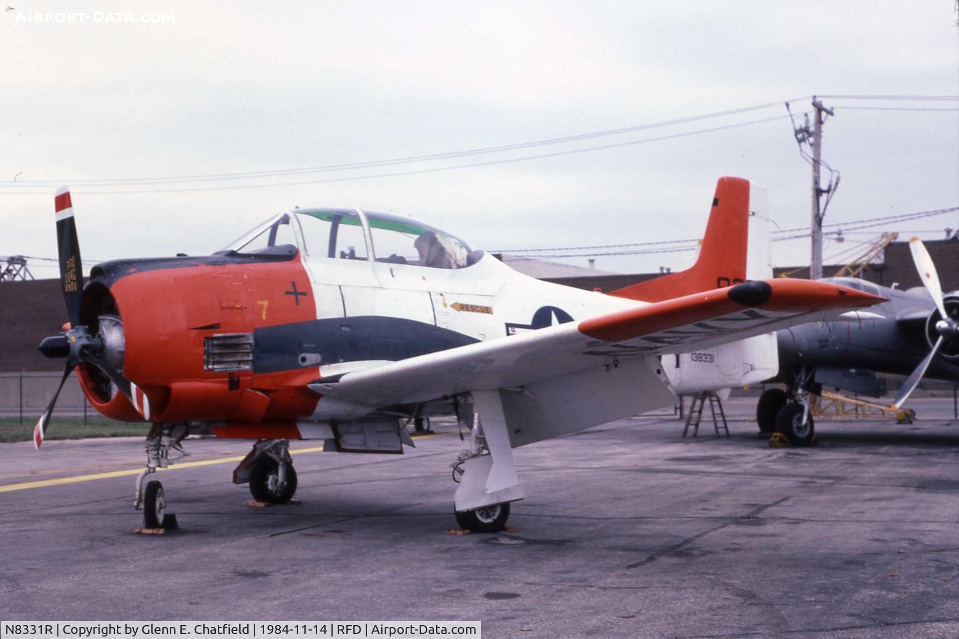 N8331R, North American T-28B Trojan C/N 200-402 (138331), Found on the ramp while driving by