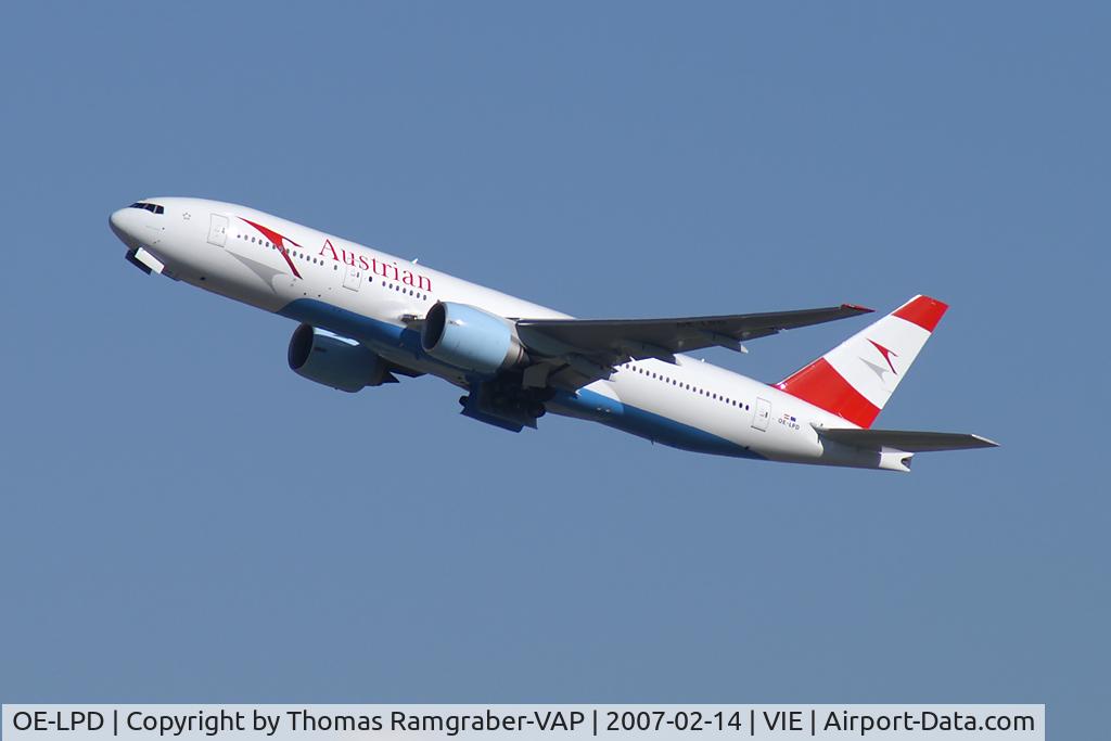 OE-LPD, 2006 Boeing 777-2Z9/ER C/N 35960, Austrian Airlines Boeing 777-200