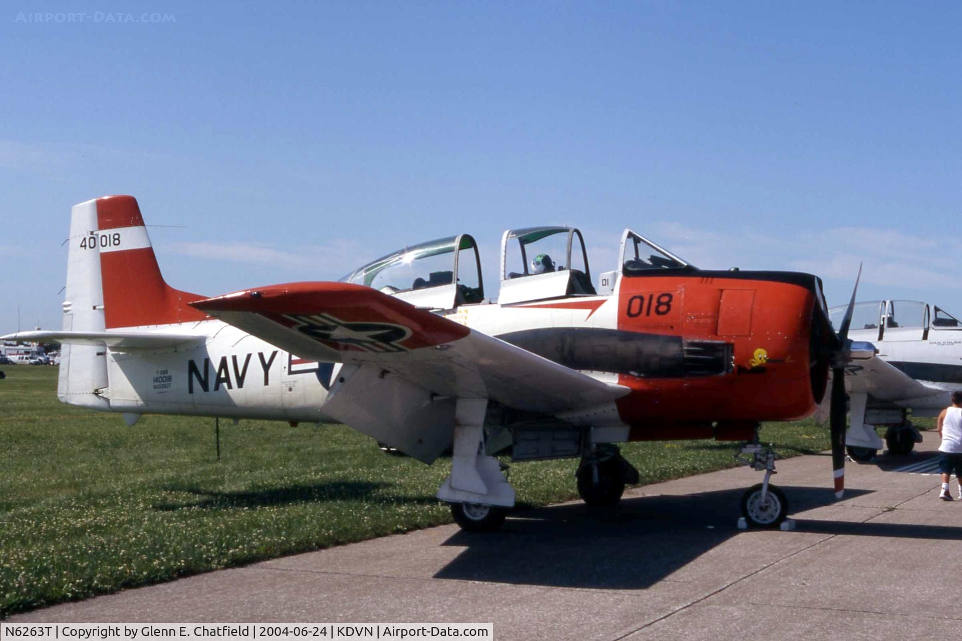 N6263T, 1955 North American T-28B Trojan C/N 219-17, At the Quad Cities Air Show