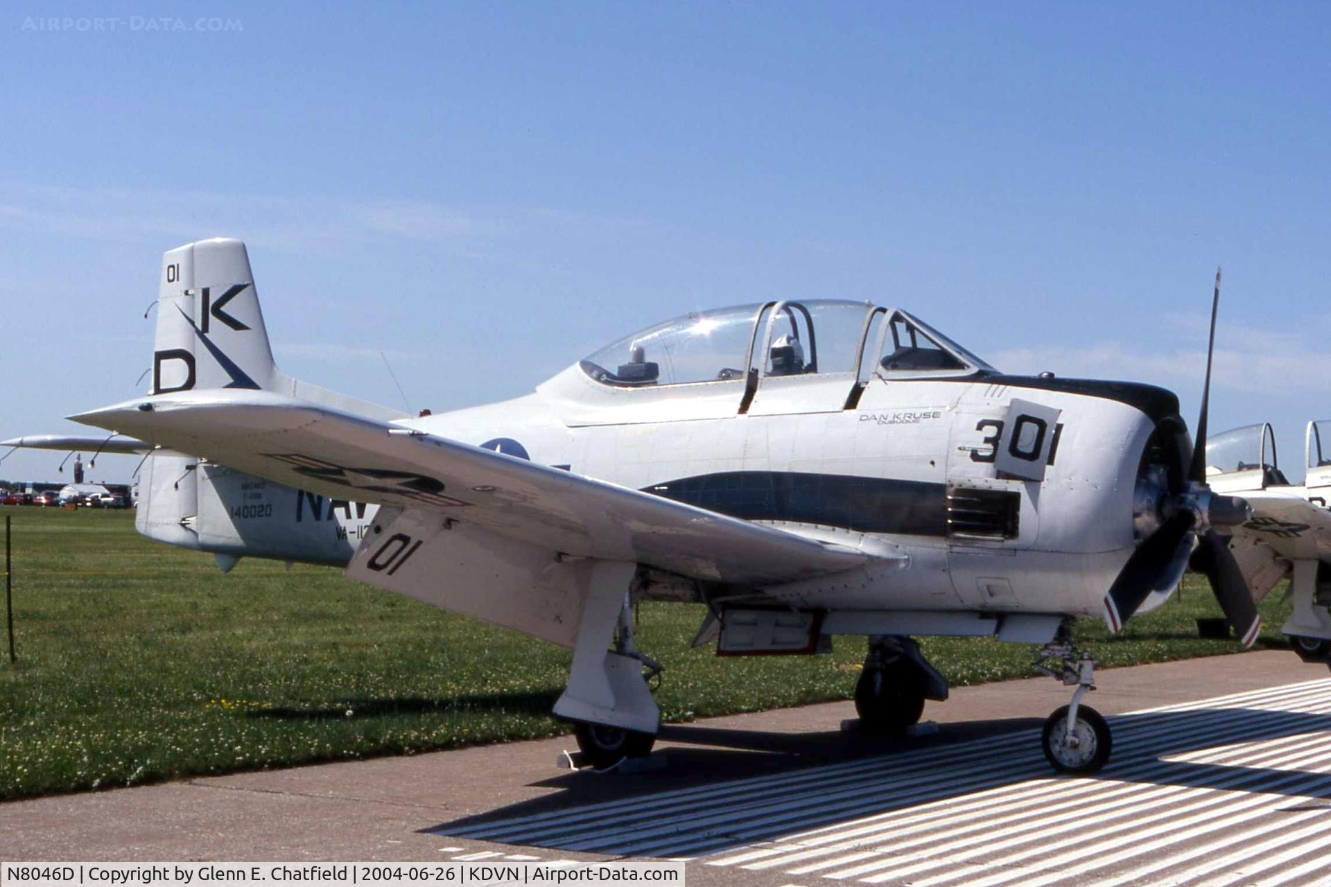 N8046D, 1954 North American T-28B Trojan C/N 219-19 (140020), At the Quad Cities Air Show