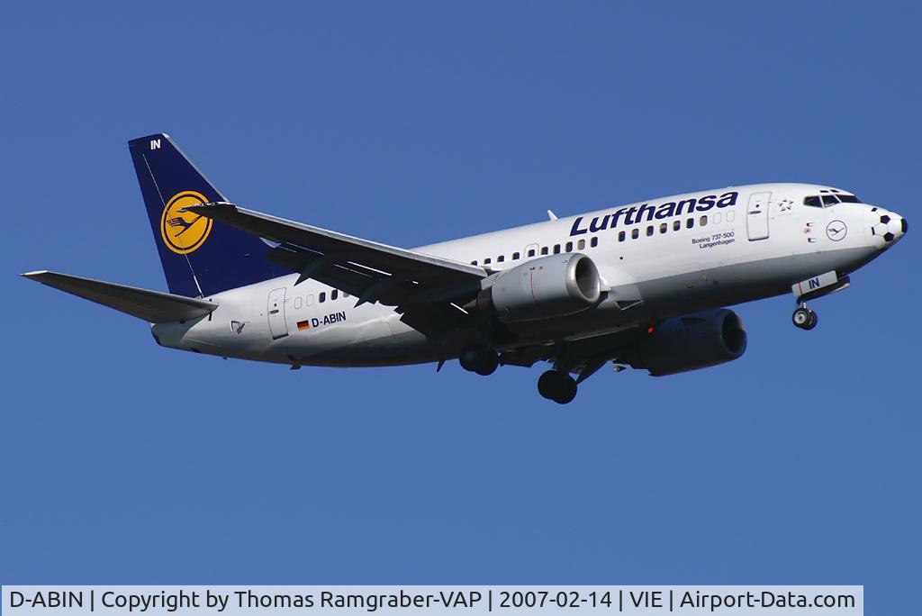 D-ABIN, 1991 Boeing 737-530 C/N 24938, Lufthansa Boeing 737-500
