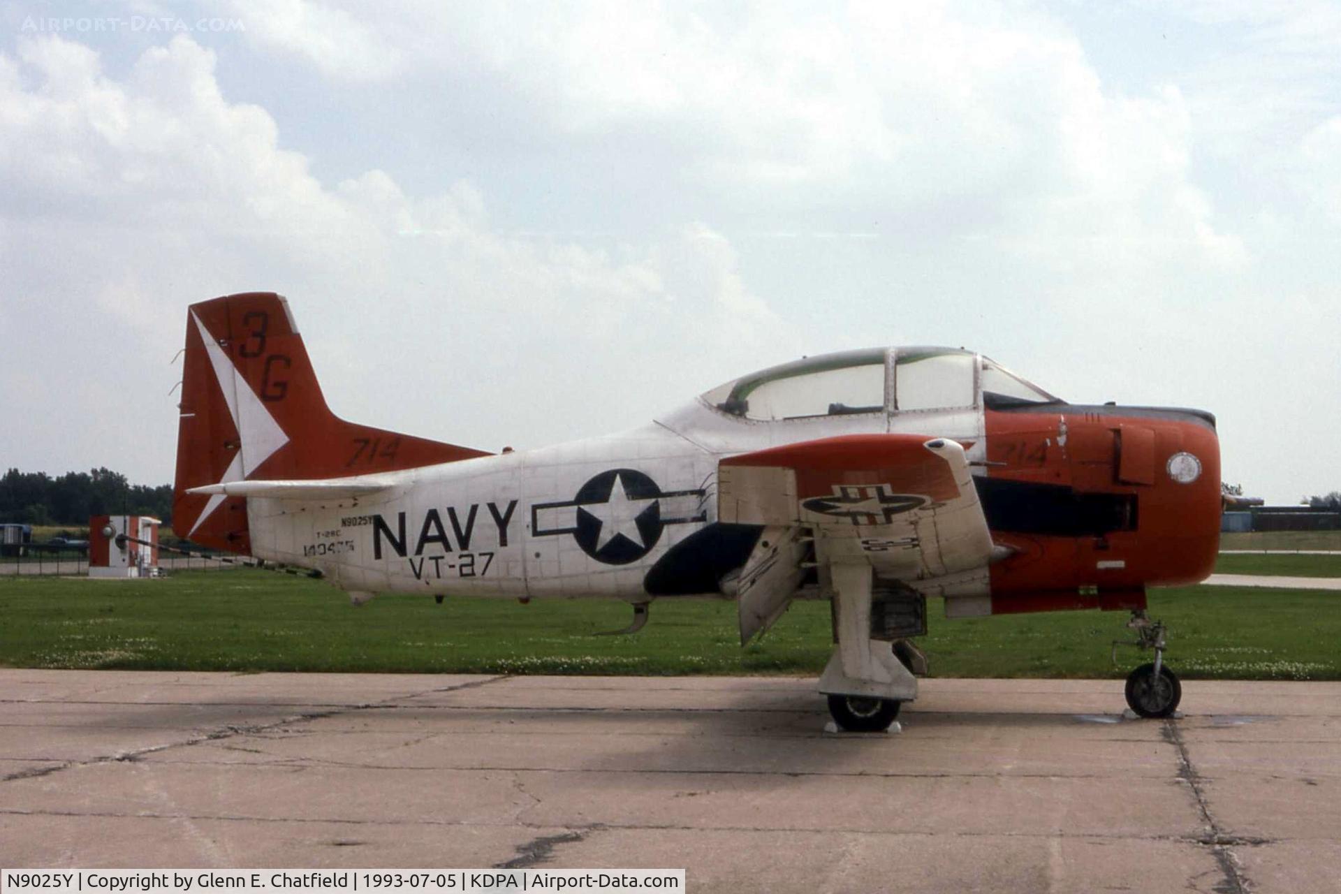 N9025Y, 1956 North American T-28C Trojan C/N 226-152, Sitting in front of Air Classics museum