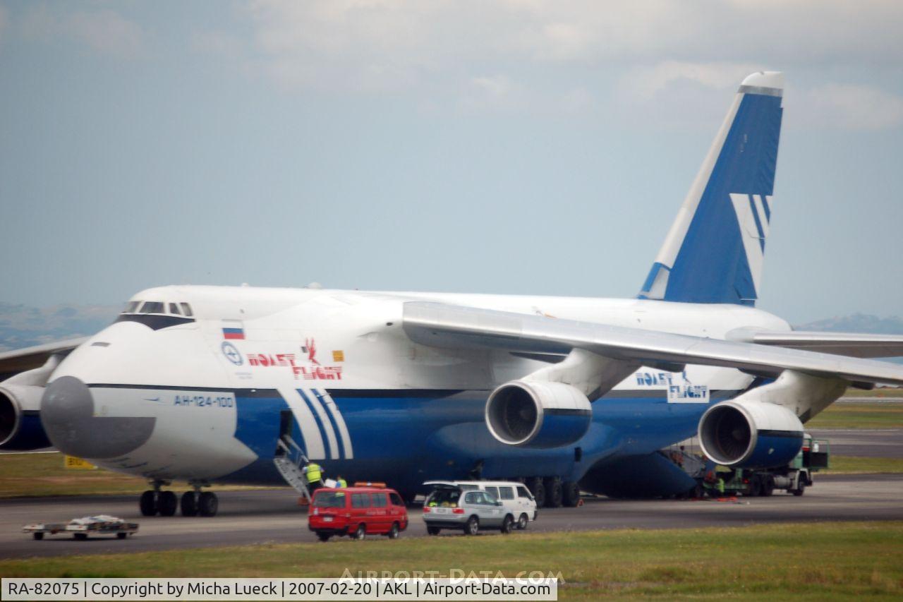 RA-82075, 1994 Antonov An-124-100 Ruslan C/N 9773053459147, A very rare visitor in Auckland!