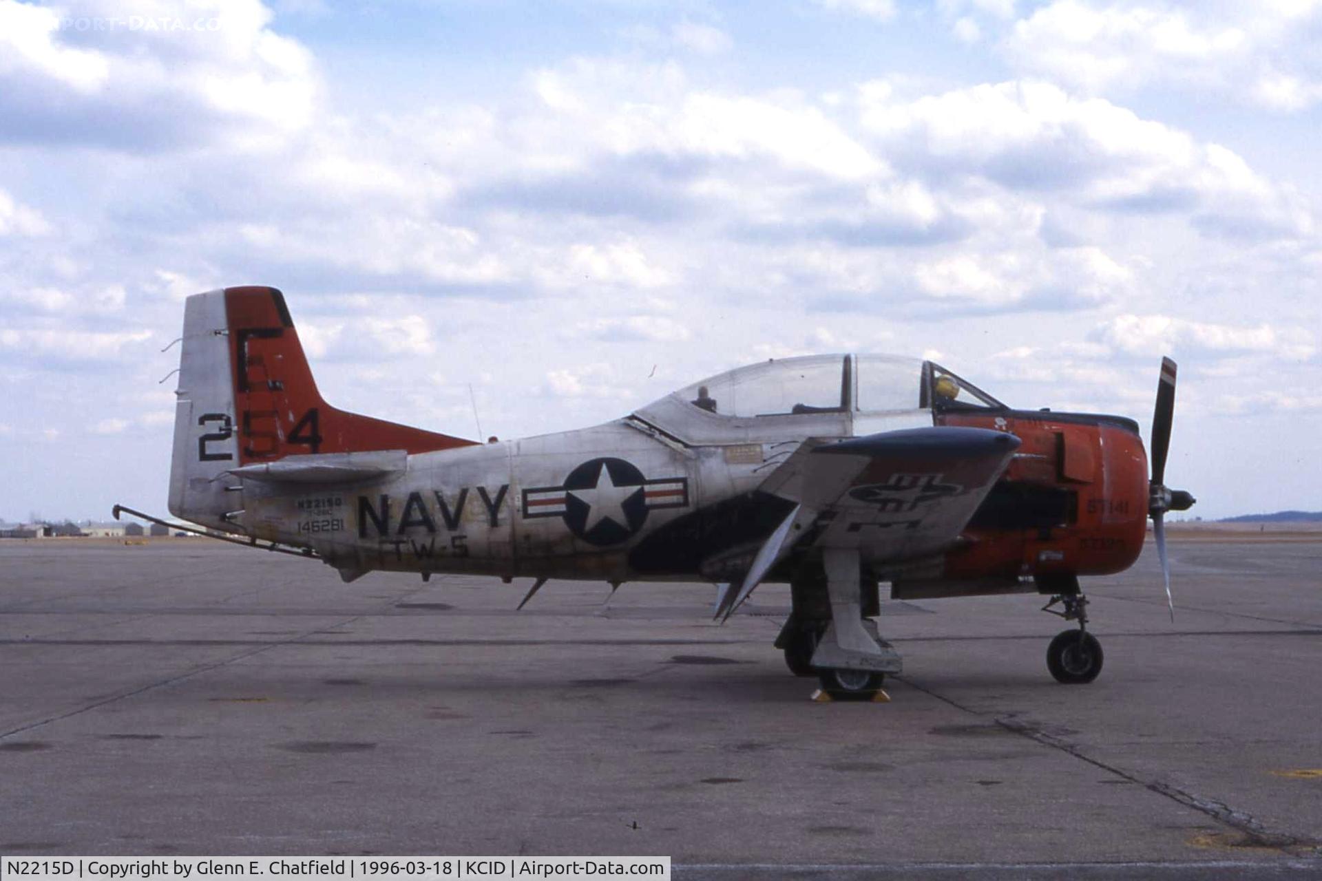 N2215D, 1957 North American T-28C Trojan C/N 252-44 (146281), Scruffy looking bird
