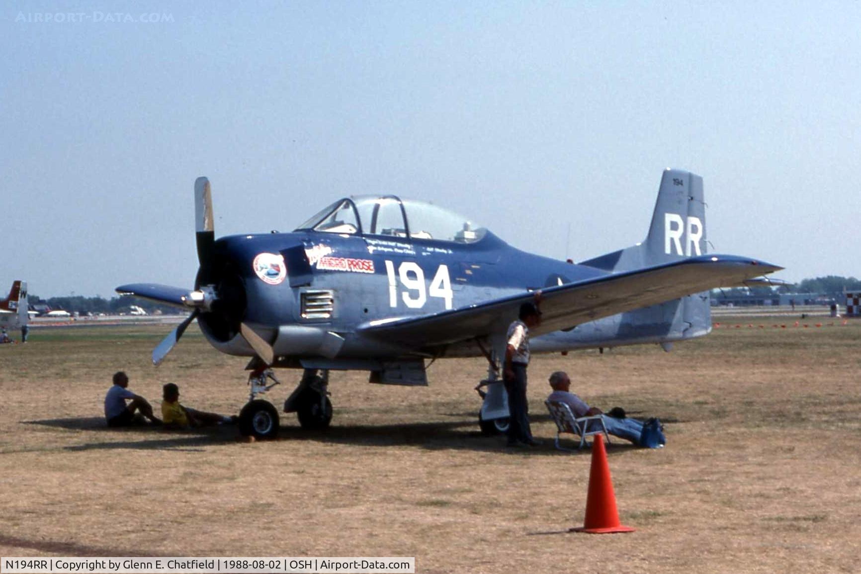 N194RR, North American T-28B Trojan C/N 200-265 (138194), At the EAA convention
