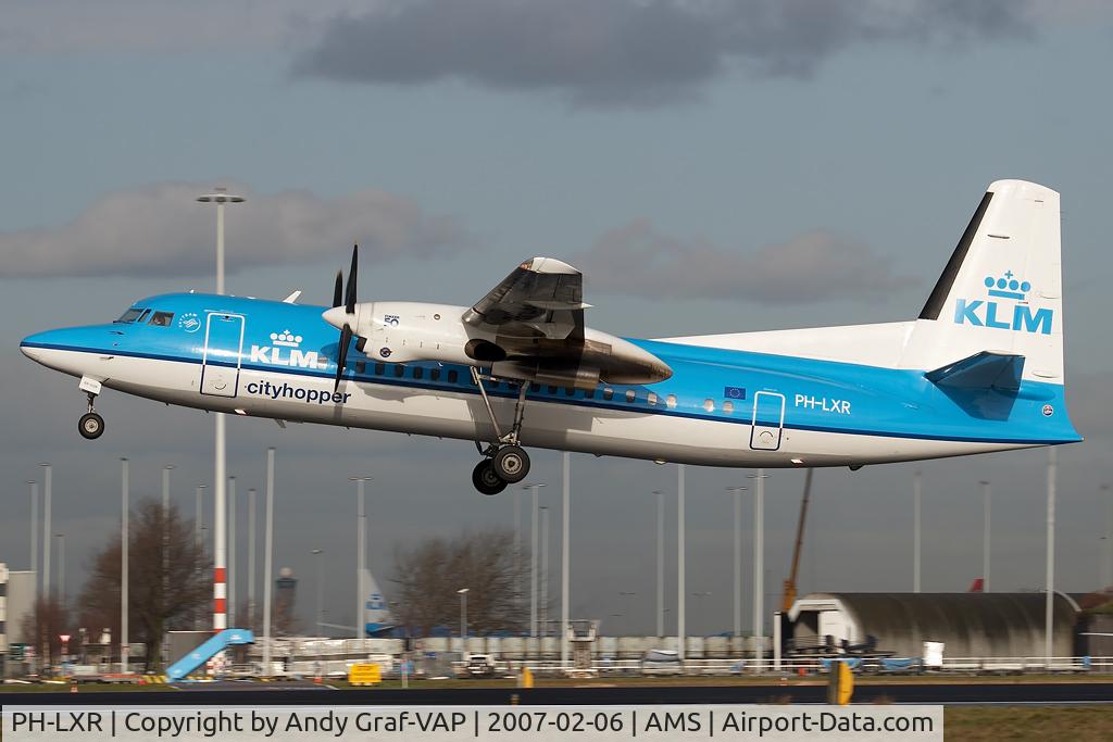 PH-LXR, 1993 Fokker 50 C/N 20277, KLM F50