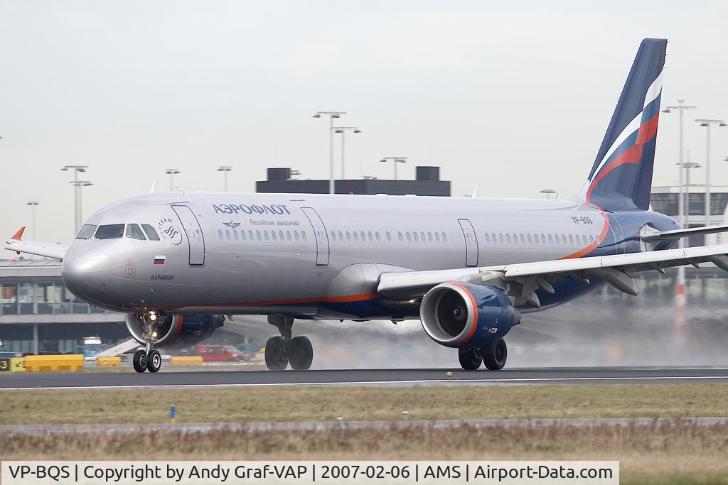 VP-BQS, 2006 Airbus A321-211 C/N 2912, Aeroflot A321
