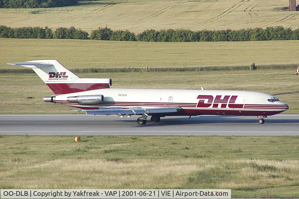 OO-DLB, 1981 Boeing 727-227F C/N 22642, European Air Transport Boeing 727-200 in DHL colors