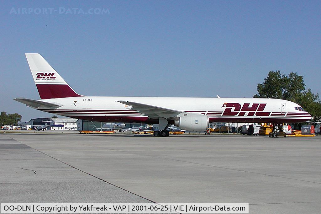 OO-DLN, 1982 Boeing 757-236 C/N 22172, European Air Transport Boeing 757-200 in DHL colors