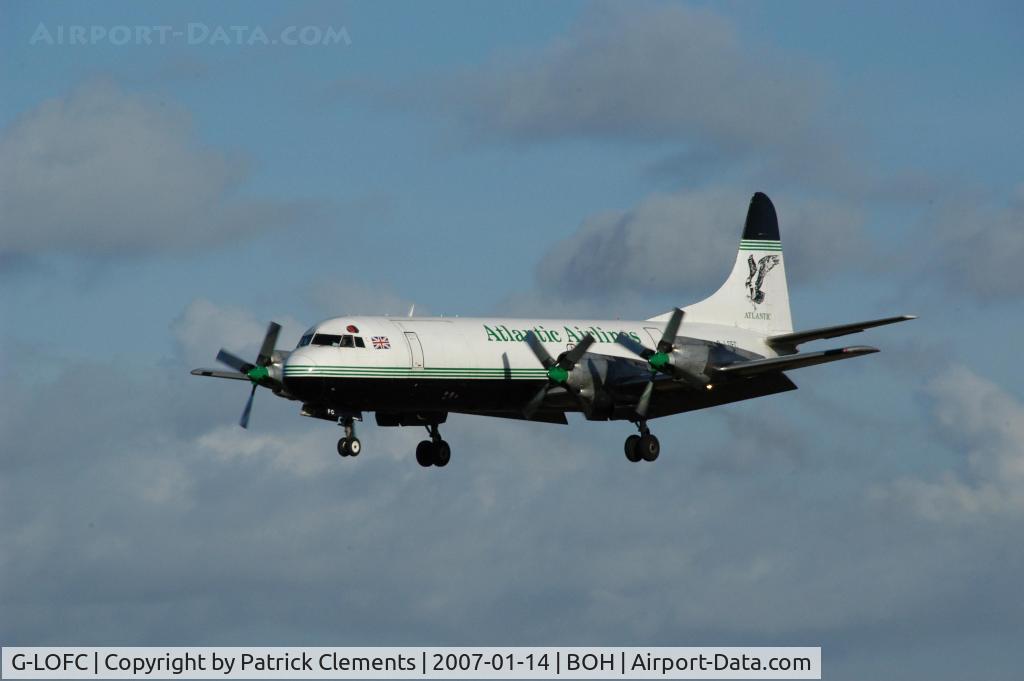 G-LOFC, 1959 Lockheed L-188C(F) Electra C/N 1100, Atlantic Airlines Lockhead Electra
