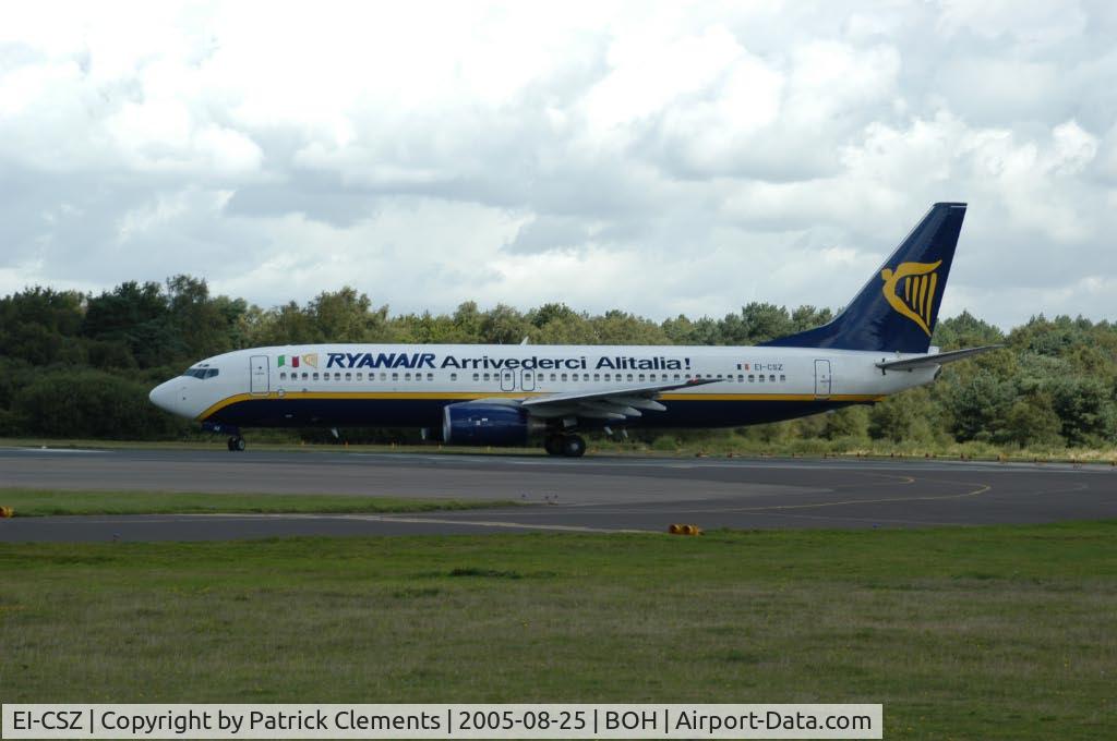 EI-CSZ, 2002 Boeing 737-8AS C/N 32780, RYANAIR 737 BYE BYE ITALIANS