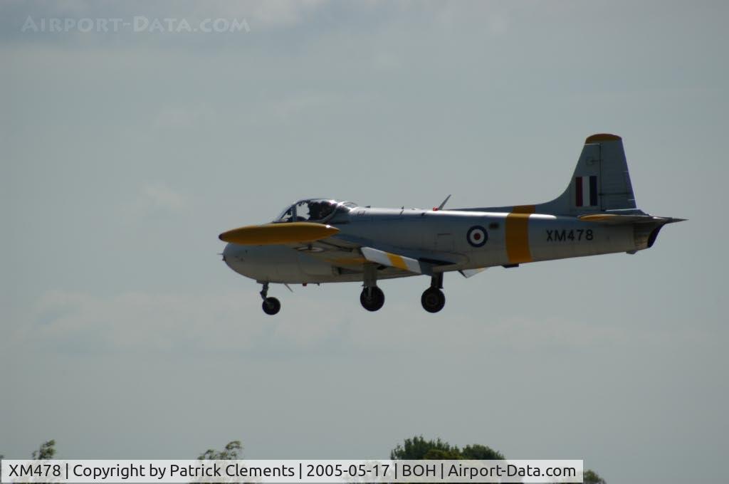 XM478, 1960 Hunting P-84 Jet Provost T.3A C/N PAC/W/9286, JET PROVOST