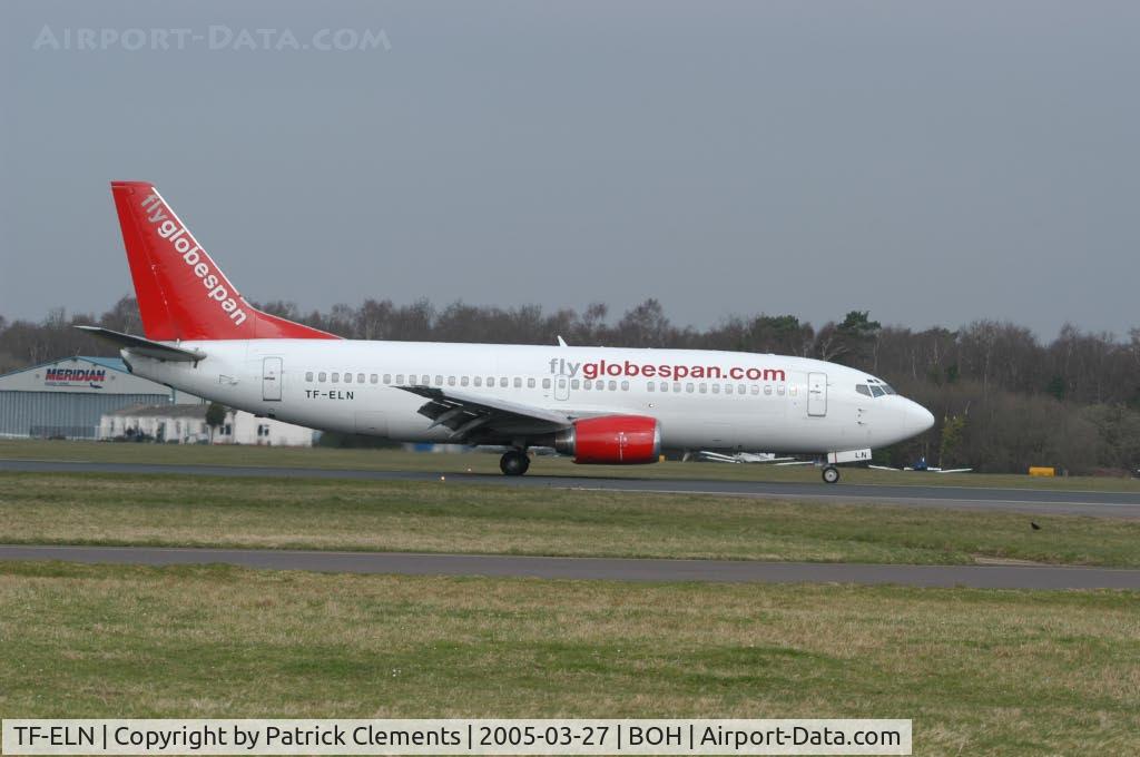 TF-ELN, 1987 Boeing 737-3Q8 C/N 23766, FLYGLOBESPAN 737