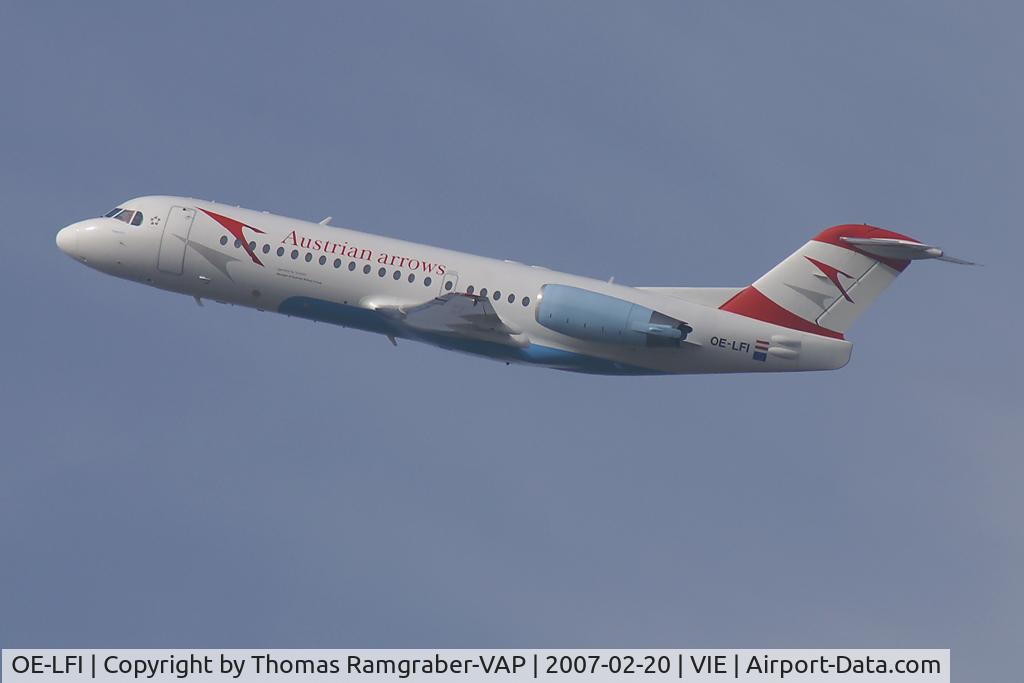 OE-LFI, 1995 Fokker 70 (F-28-0070) C/N 11529, Austrian Arrows Fokker70