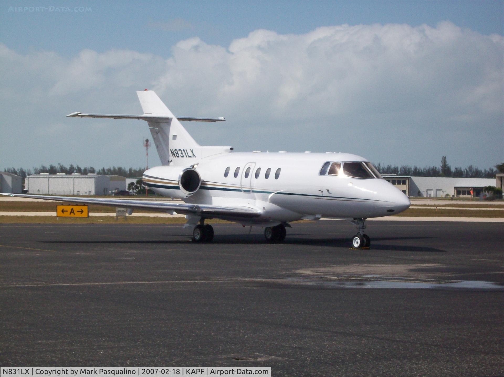 N831LX, 2000 Raytheon Hawker 800XP C/N 258510, Hawker 800XP