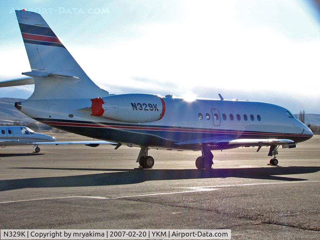 N329K, Dassault Falcon 2000 C/N 180, Resting at YKM