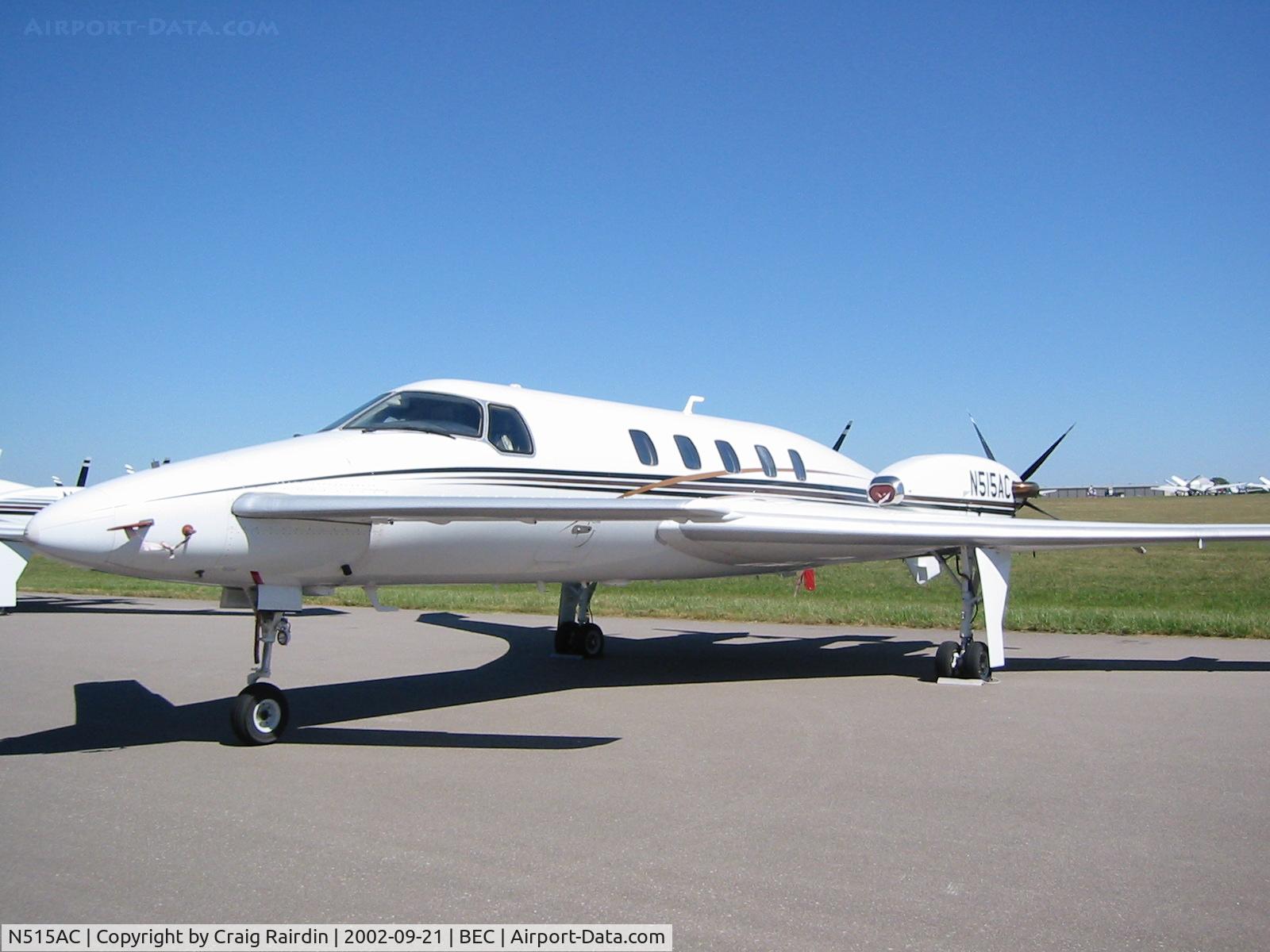 N515AC, Beech 2000 Starship C/N NC-16, At the Beech factory