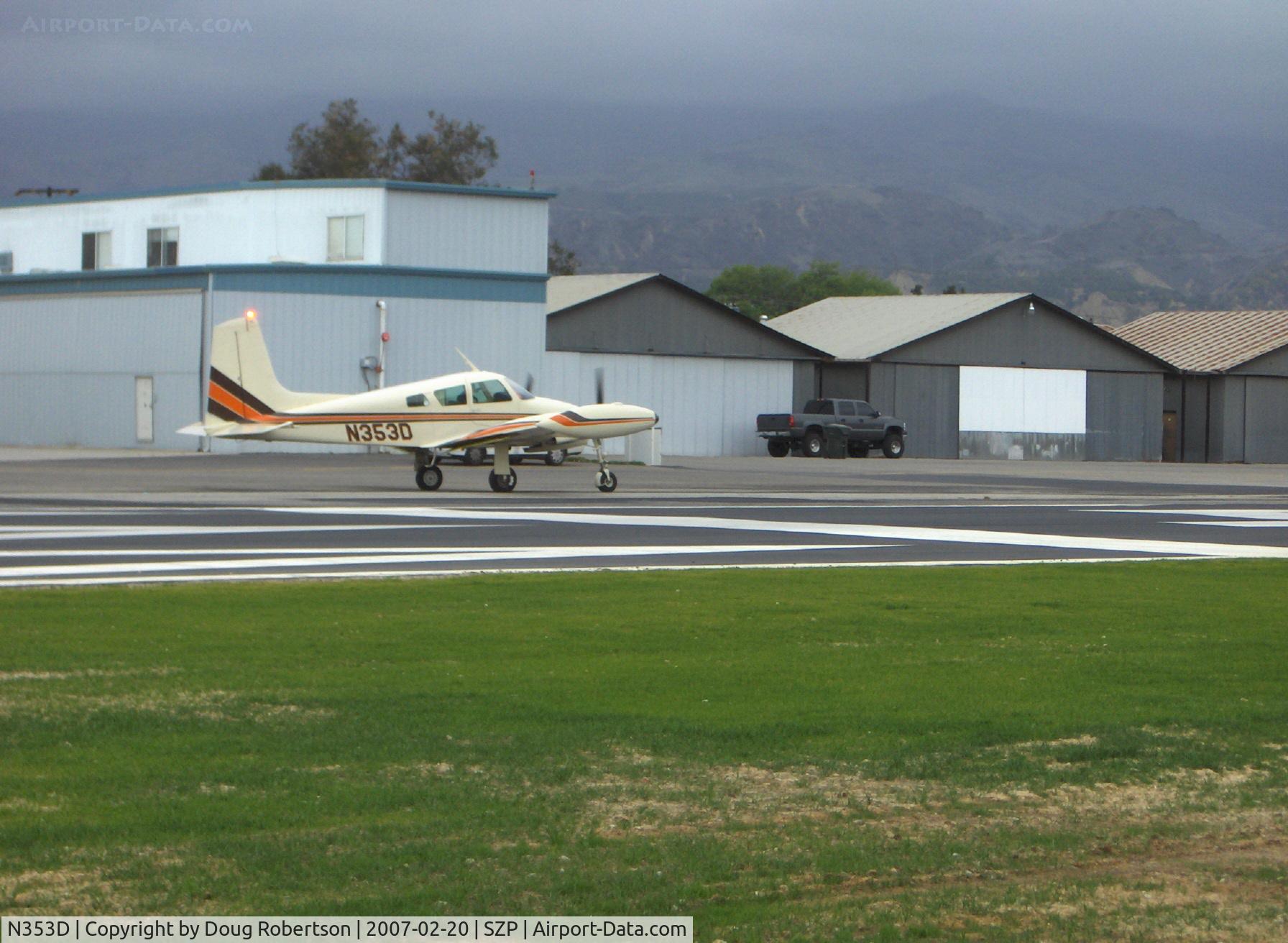 N353D, 1956 Cessna 310 C/N 35353, 1956 Cessna 310, two Continental O-470 240 Hp, taxi to Rwy 22
