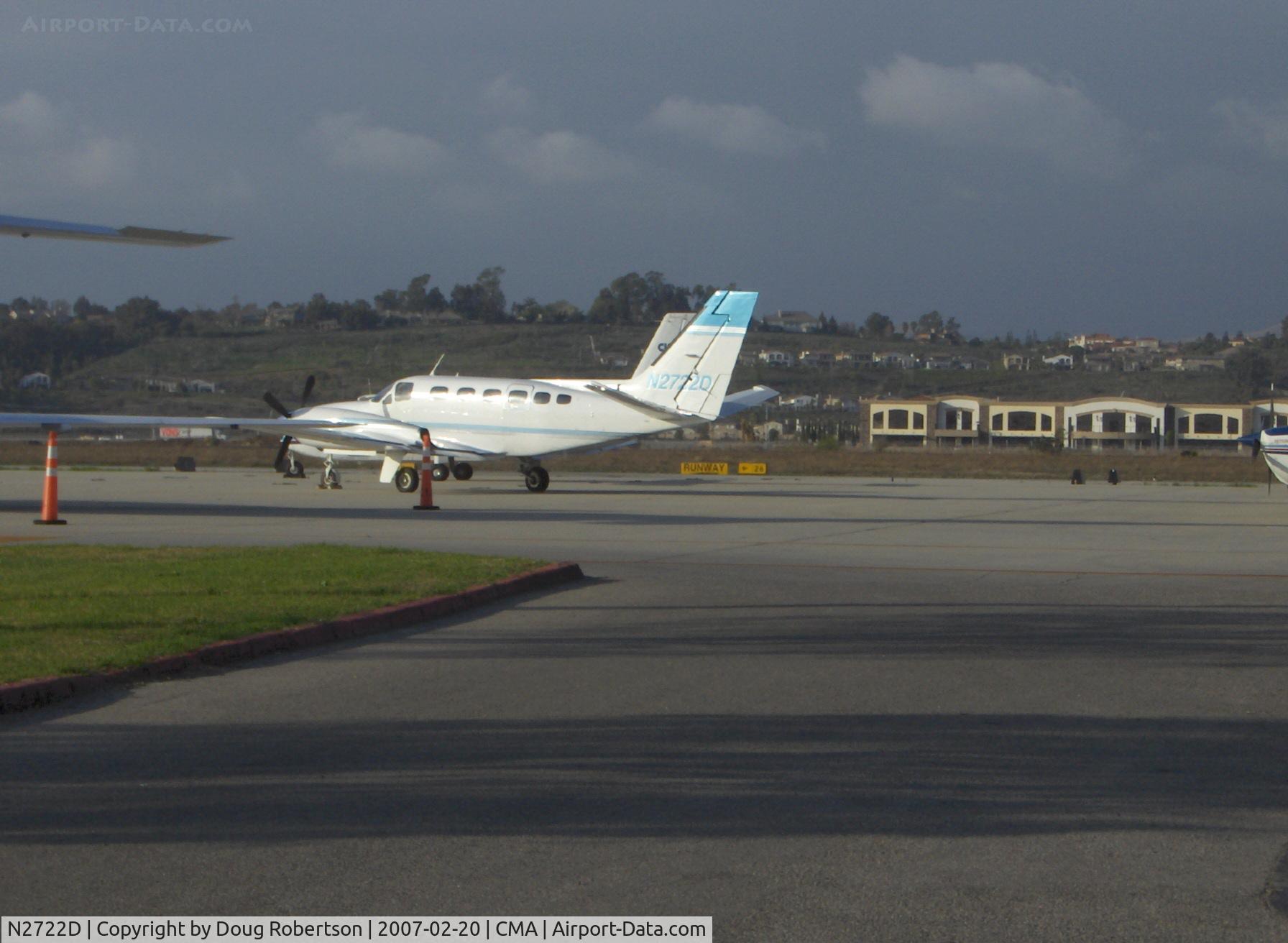 N2722D, 1980 Cessna 441 Conquest II C/N 441-0168, 1980 Cessna 441 CONQUEST, two Garrett Airesearch TPE331-8-401S 635.5 shp turboprops, Cessna's first turboprop