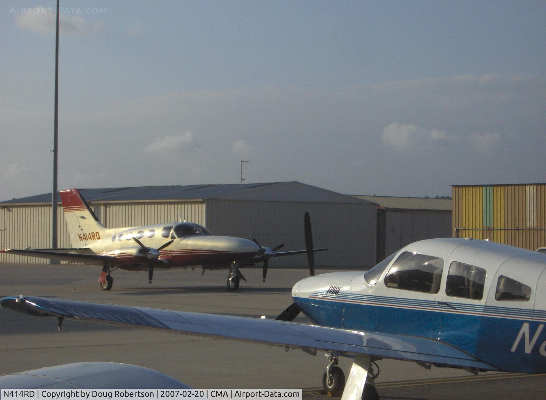 N414RD, 1974 Cessna 414 Chancellor C/N 414-0502, 1974 Cessna 414, two Continental TSIO-520-J 310 Hp, in left background