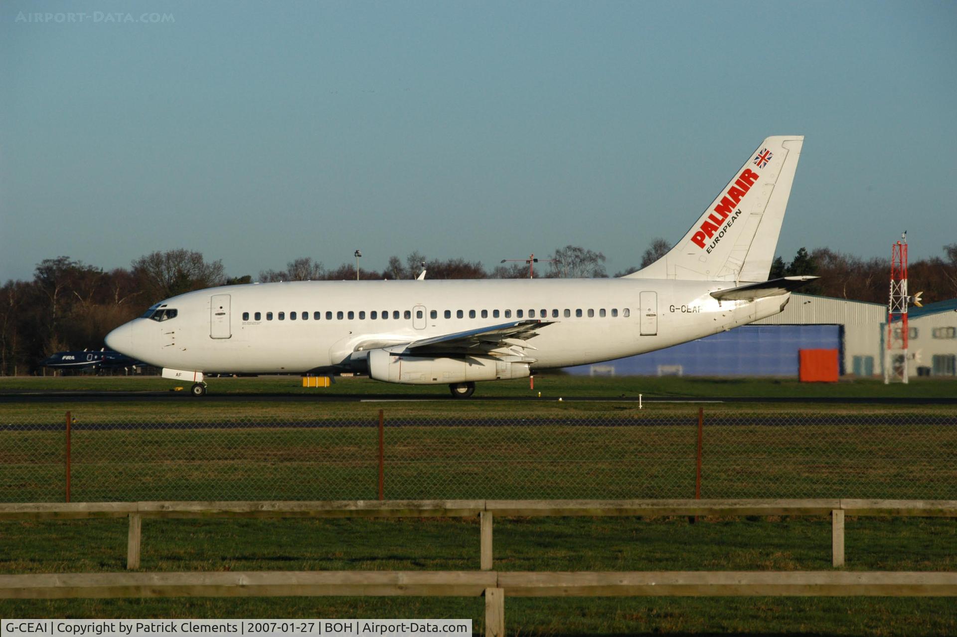 G-CEAI, 1975 Boeing 737-229 C/N 21176, PALMAIR EUROPEAN 737 200