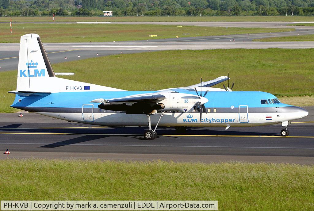 PH-KVB, 1990 Fokker 50 C/N 20190, FOKKER 50