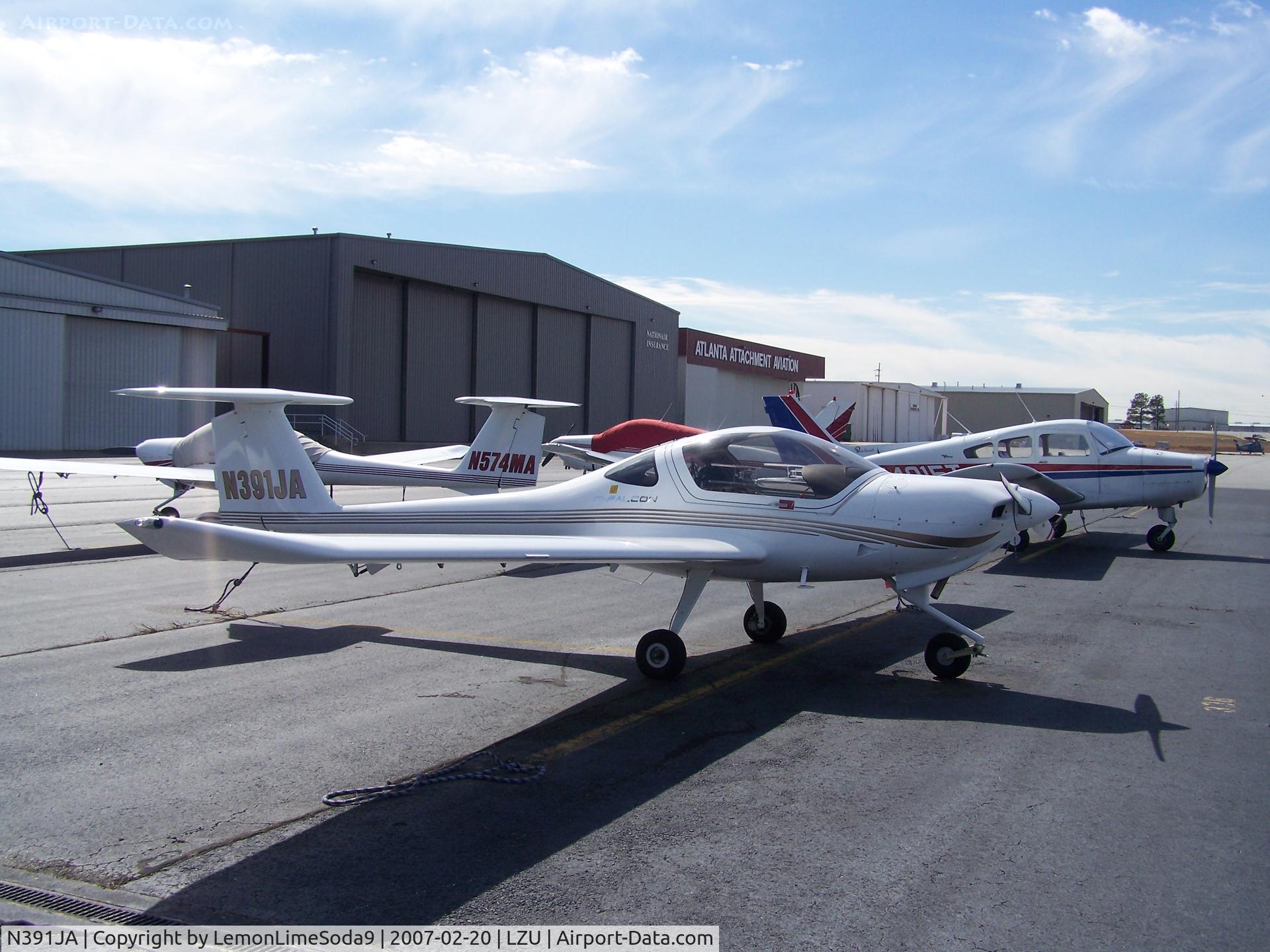 N391JA, 2002 Diamond DA-20C-1 Eclipse C/N C0201, This was taken at LZU of a brand new Dimond.