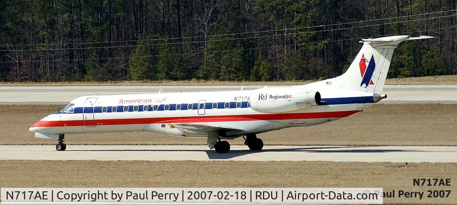 N717AE, 2000 Embraer ERJ-135LR (EMB-135LR) C/N 145272, Taxiing in, perhaps to terminal C