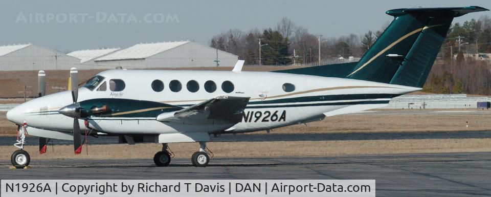 N1926A, 1981 Beech 200 C/N BB-922, 1981 Beech 200 in Danville Va.